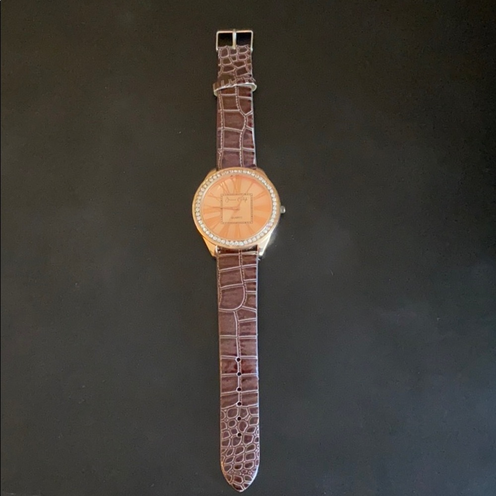 Bling watch leather pattern